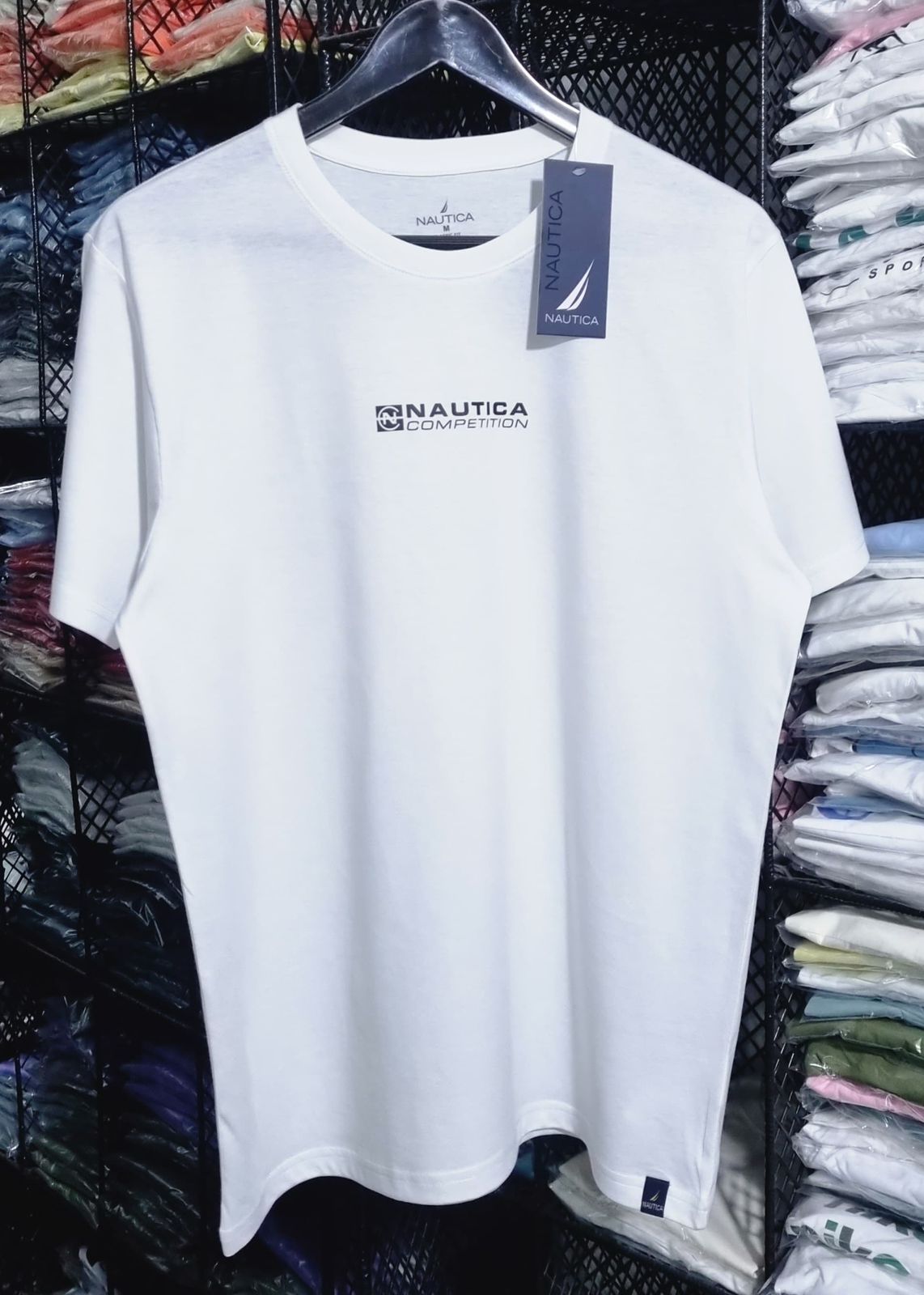 POLO NAUTICA BLANCO / COMPETITION CUADRO PEQUEÑO