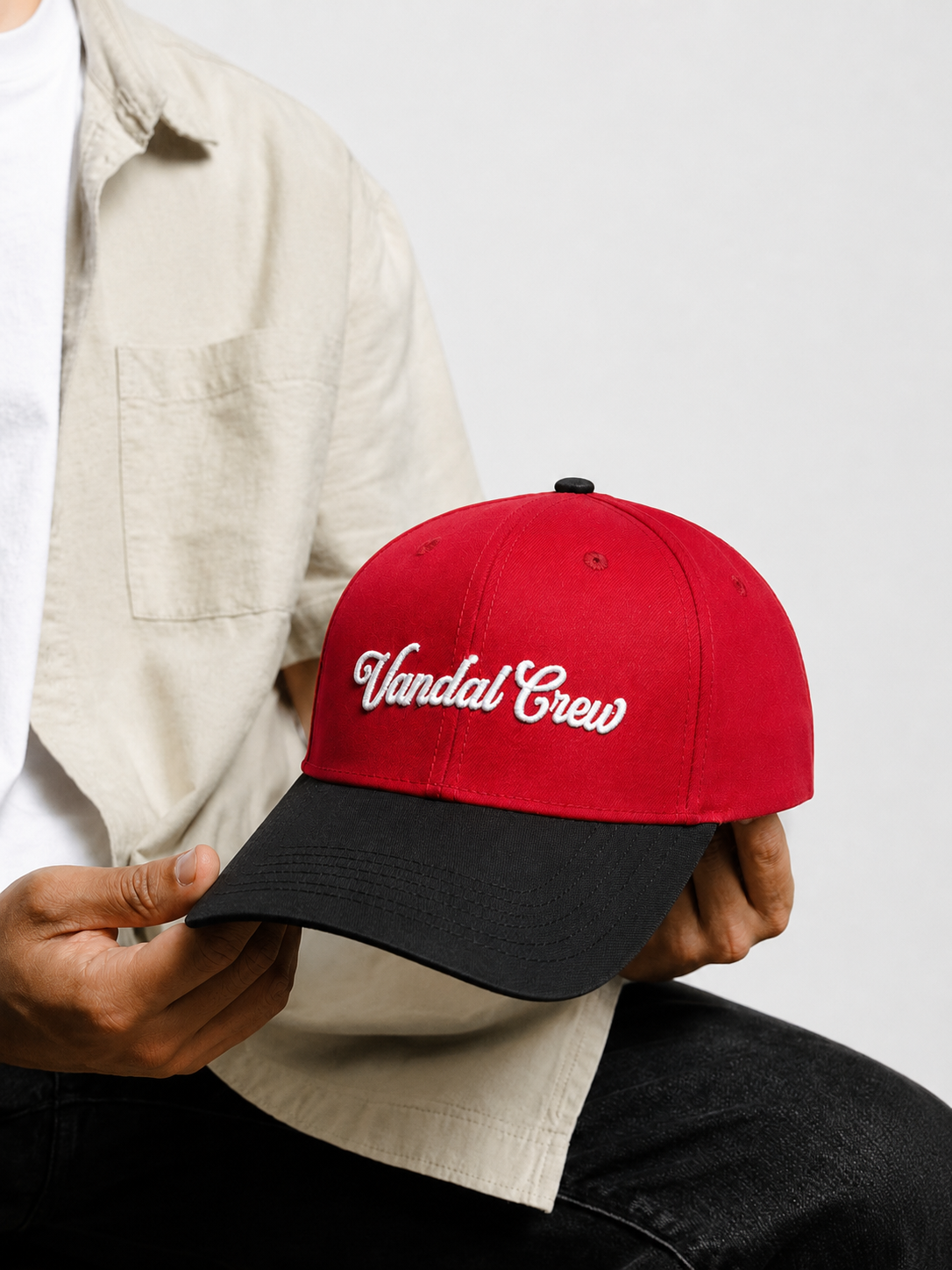 GORRA VANDAL / ROJA CON NEGRO