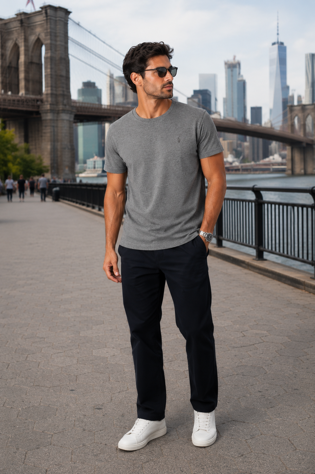 POLO RALPH LAUREN CLASICO / GRIS