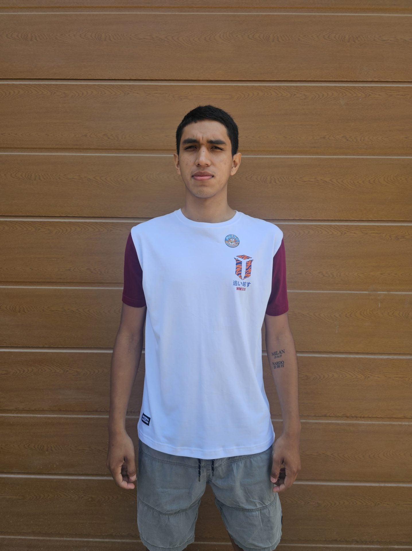 Polo  Overtake  Tigre Blanco / Manga Guinda