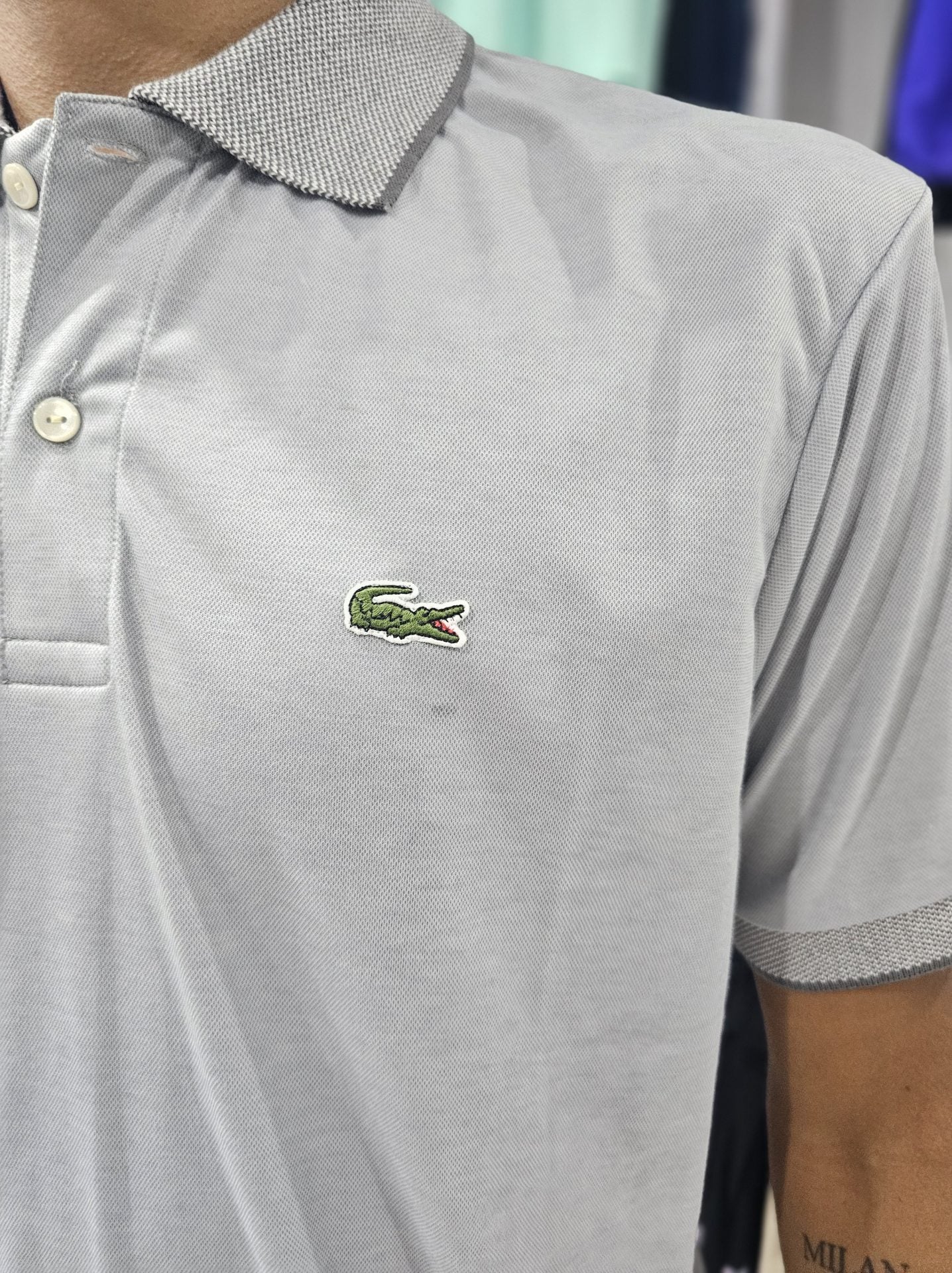 Polo Camisero Lacoste gris