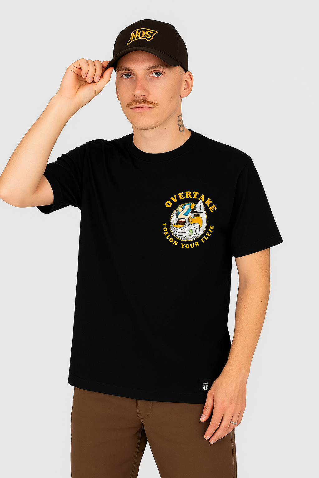 POLO CLASICO OVERTAKE / NEGRO / POLICE BIRDS