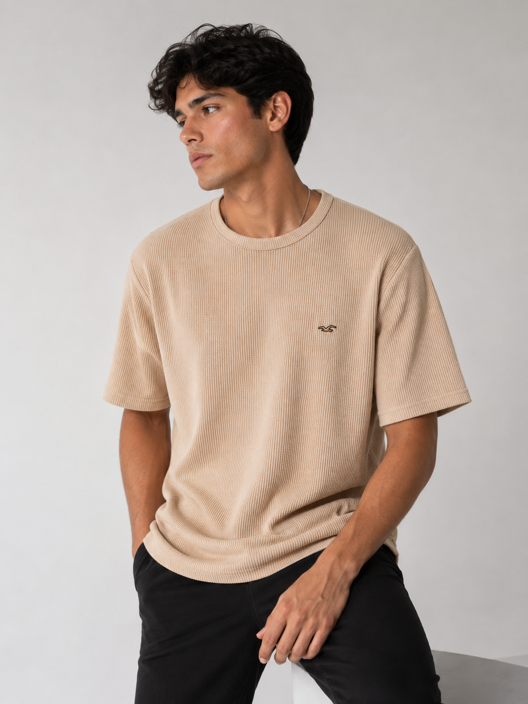 POLO HOLLISTER WAFFLE / BEIGE