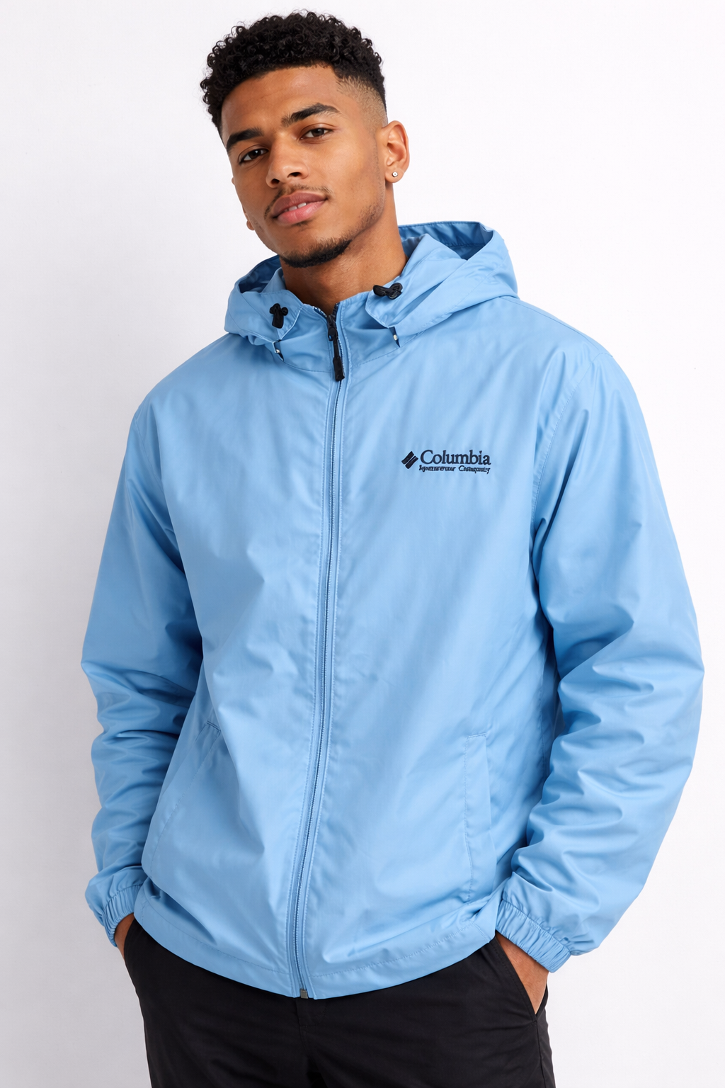 CORTAVIENTO IMPERMEABLE COLUMBIA / CELESTE