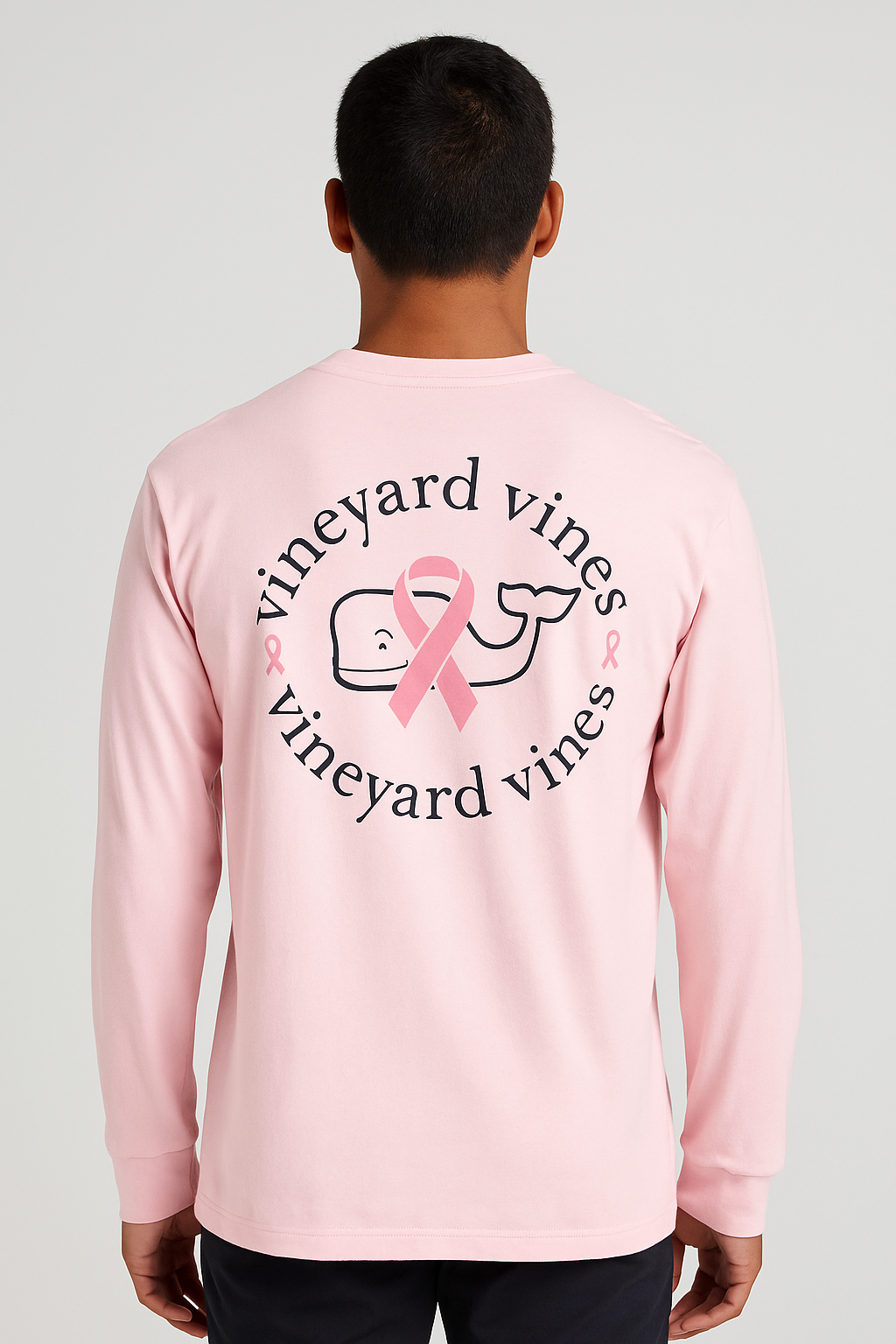 POLO MANGA LARGA VINEYARD / ROSADA / LAZO