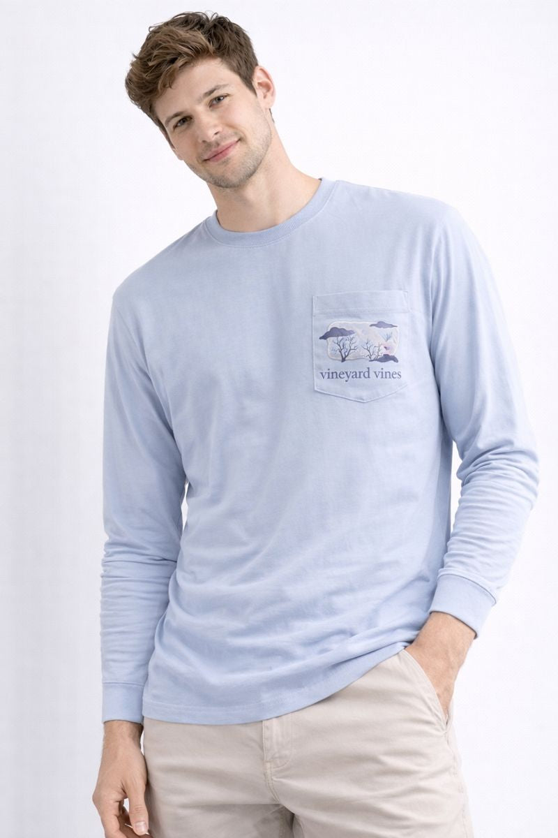 POLO MANGA LARGA VINEYARD / CELESTE / HALLOWEEN