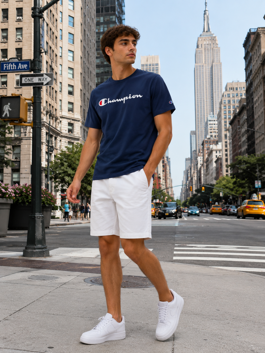 POLO CHAMPION / AZUL MARINO / LOGO CLASICO