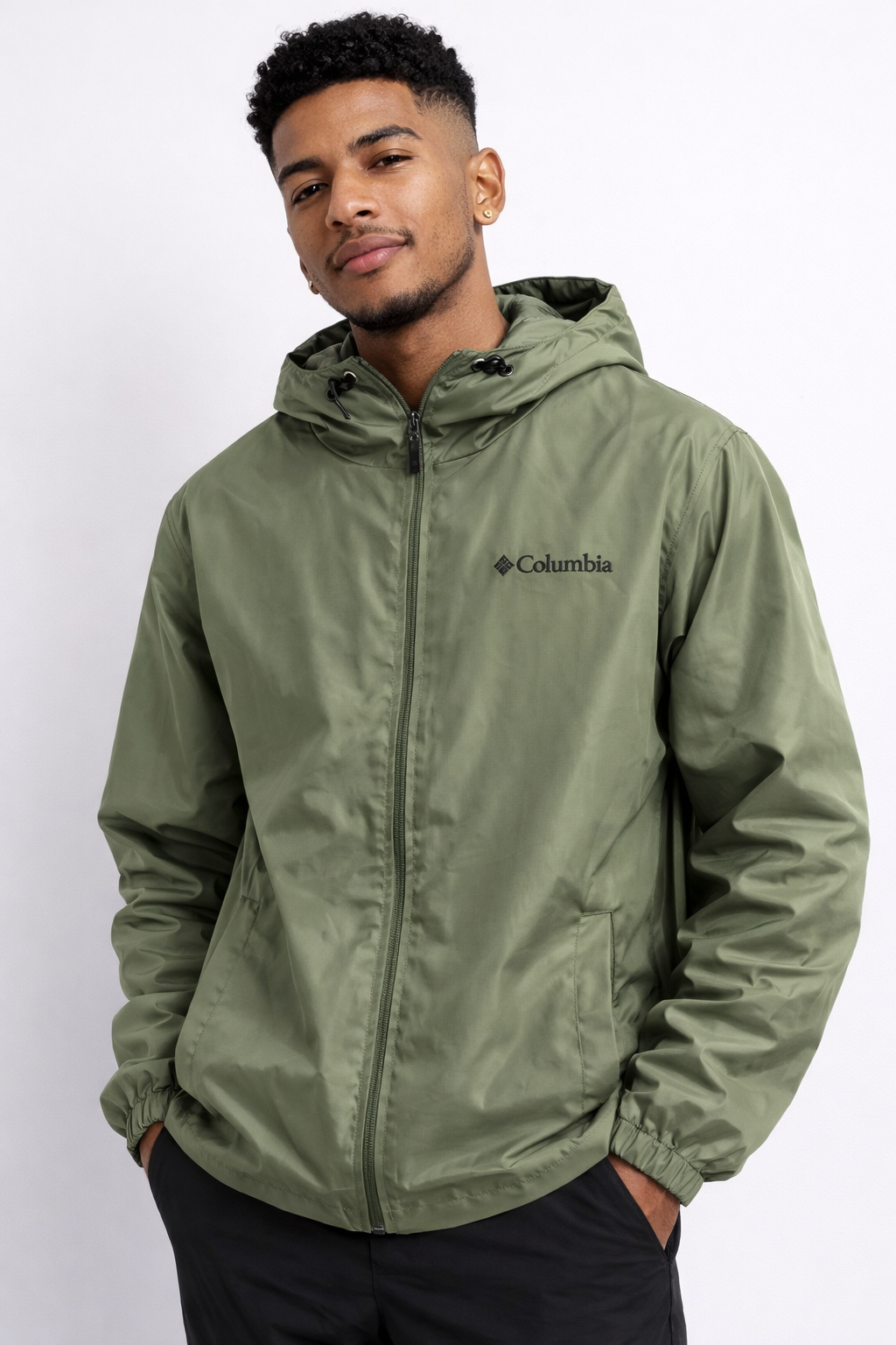 CORTAVIENTO IMPERMEABLE COLUMBIA / VERDE OLIVO