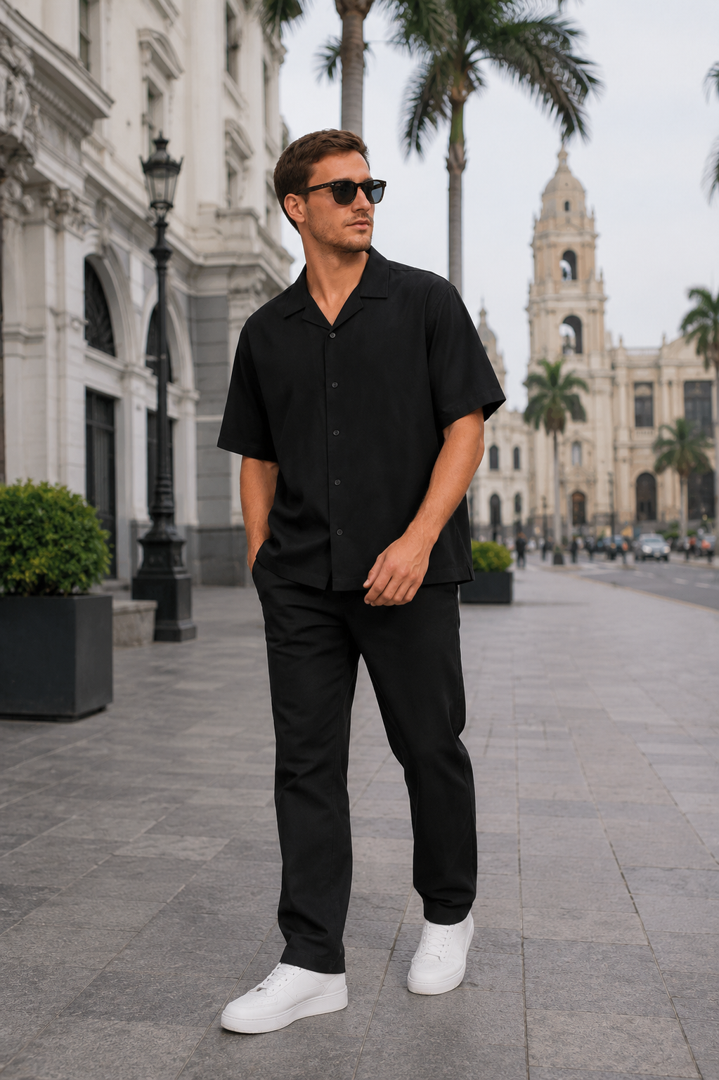 CAMISA LEVERAGE BOXY FIT / NEGRA