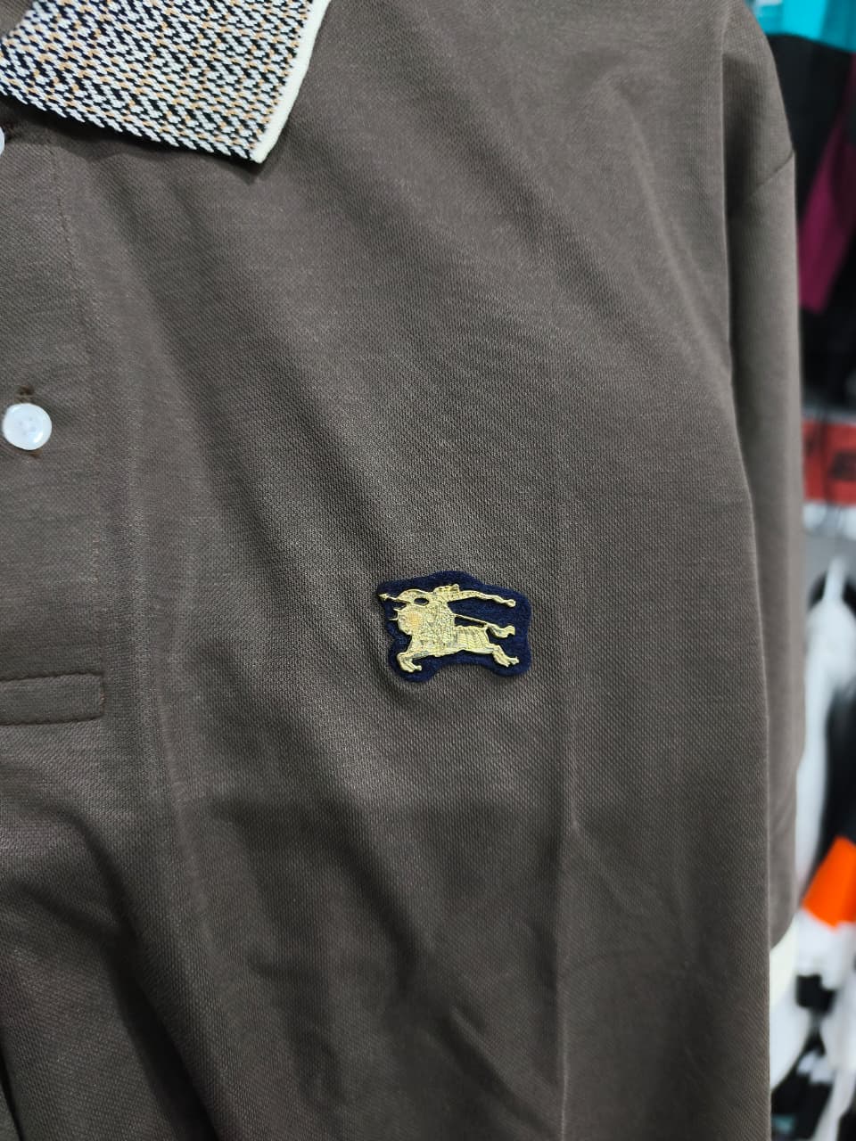 POLO CAMISERO BURBERRY / MARRON