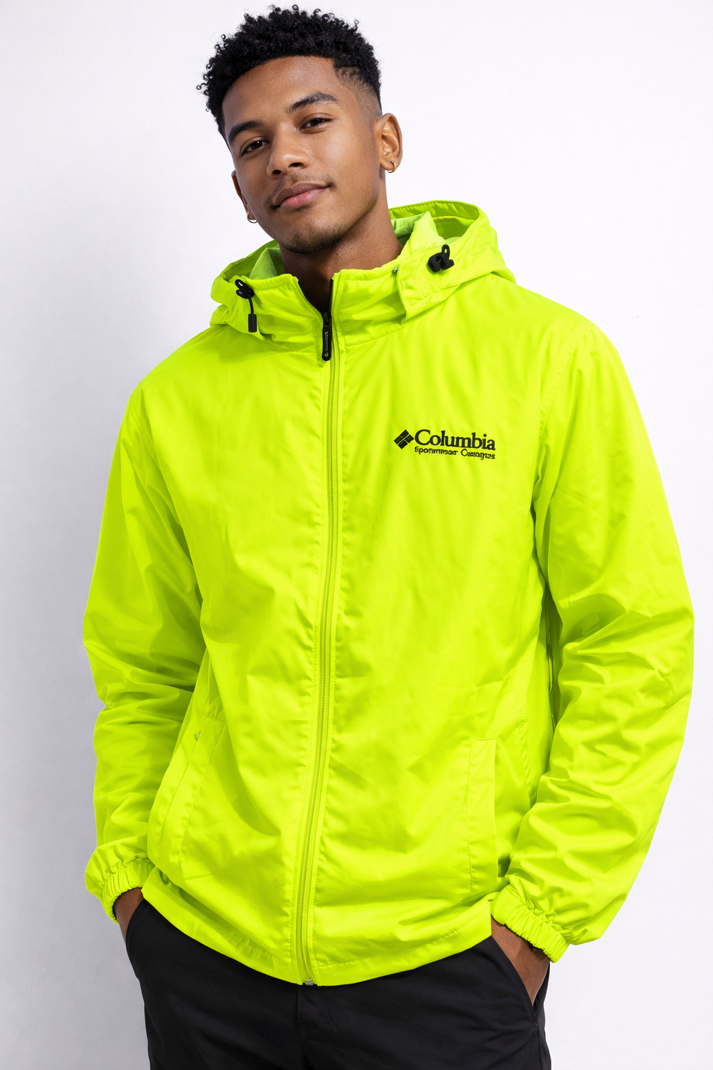 CORTAVIENTO IMPERMEABLE COLUMBIA / FOSFORESCENTE