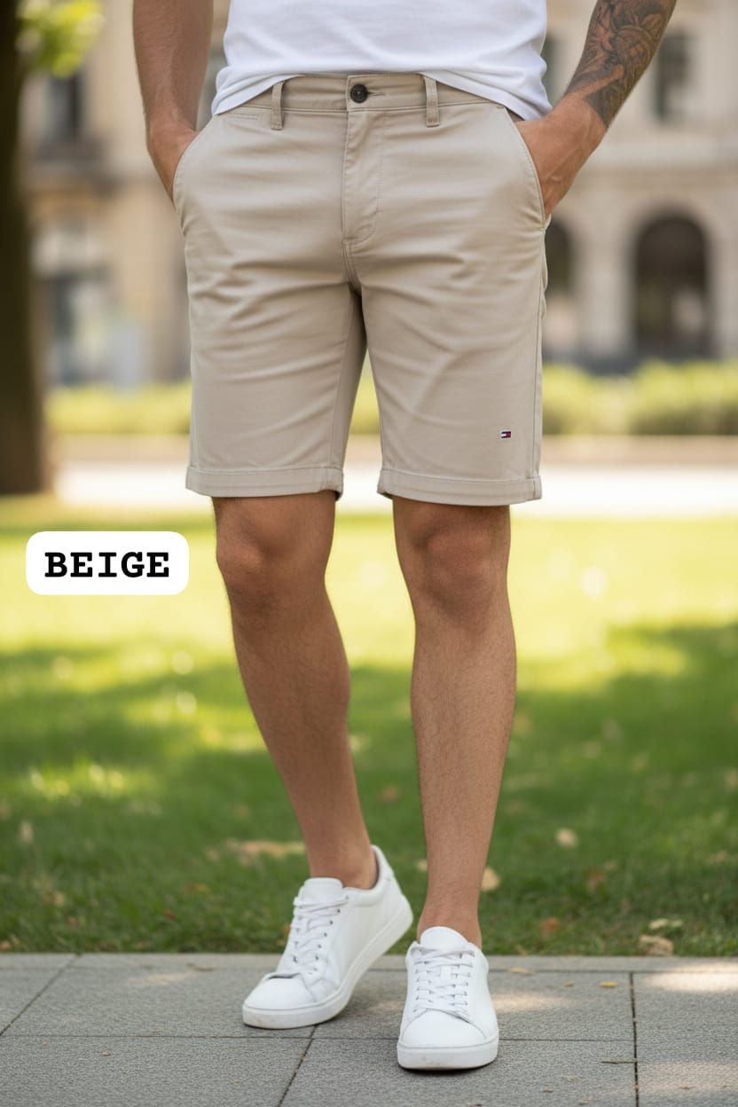 SHORT BERMUDA DRILL TOMMY / BEIGE