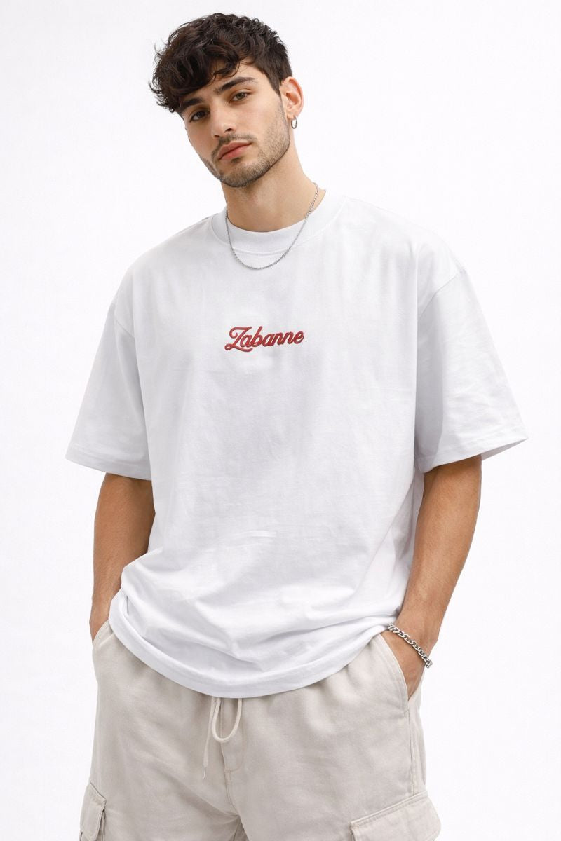 POLO OVER BOXY ZABANNE / BLANCO / LOGO ALTO RELIEVE