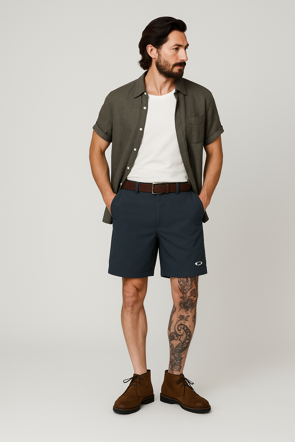 SHORT OAKLEY / GRIS AZULADO