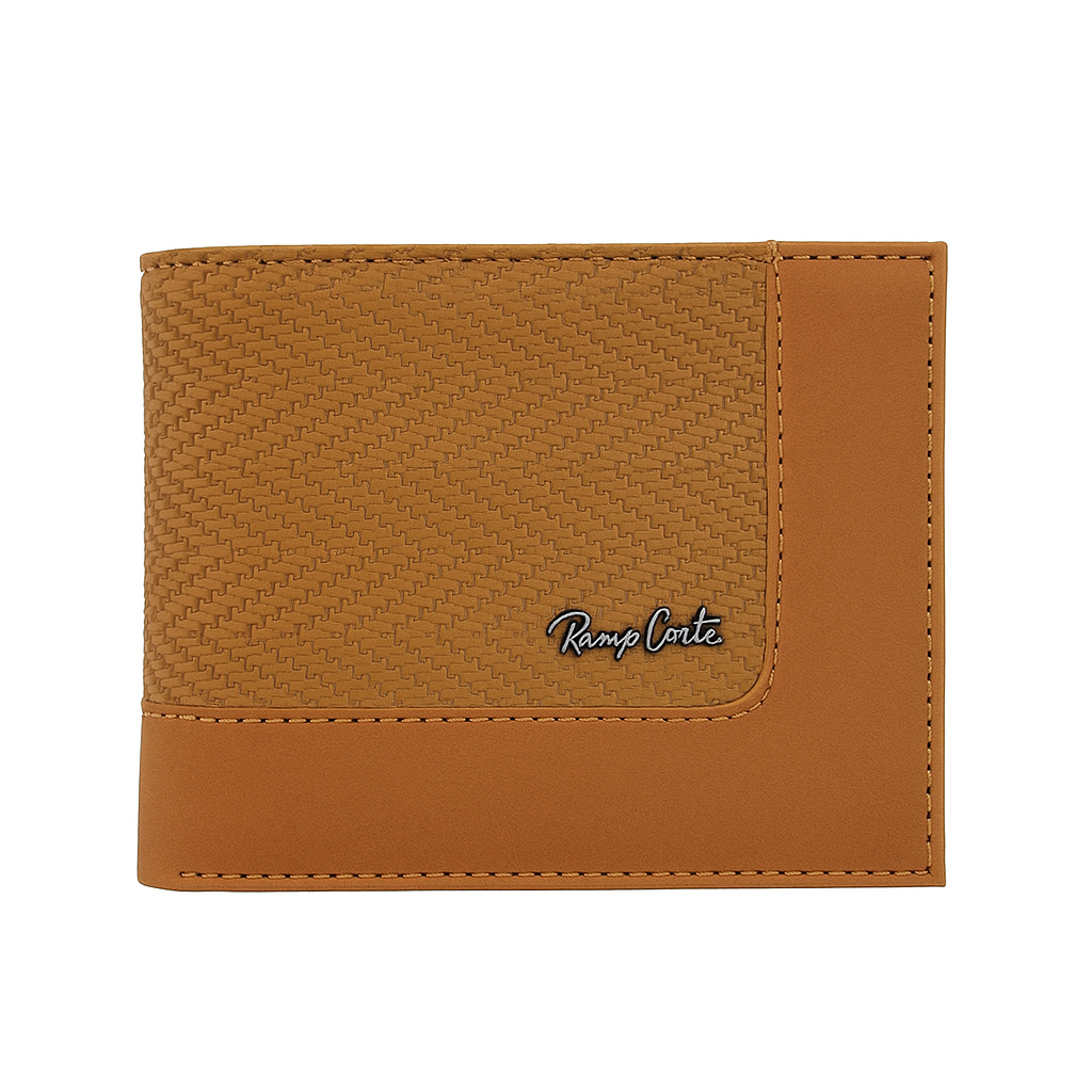 BILLETERA RENZO COSTA MARRON CLARO / TIPO TRENZADO FINO