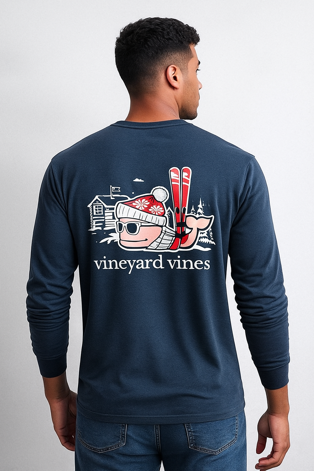 POLO MANGA LARGA VINEYARD / AZUL MARINO / SKI NAVIDAD