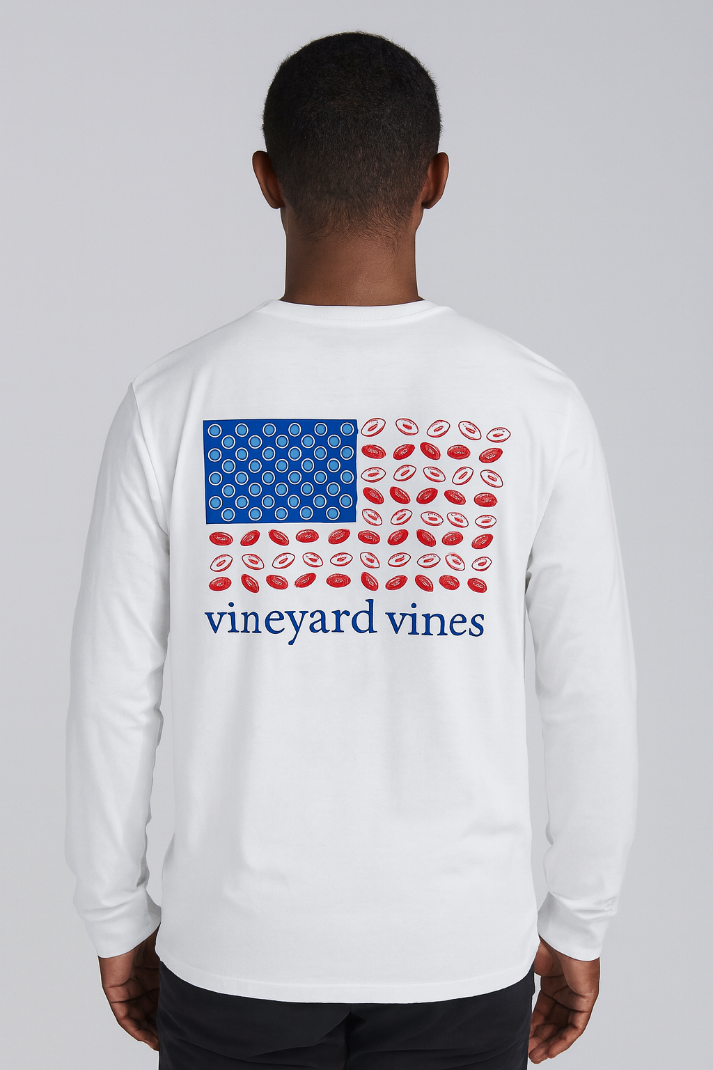 POLO MANGA LARGA VINEYARD / BLANCO / FOOTBALL U.S.A