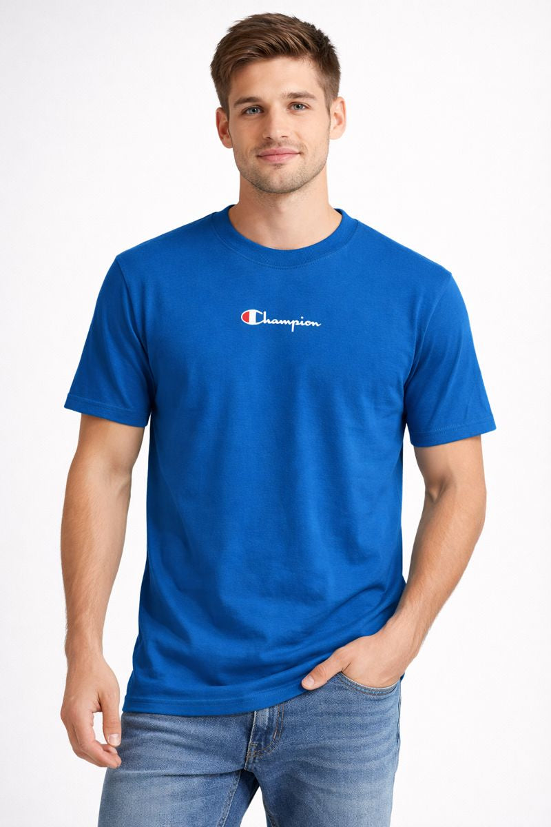 POLO CHAMPION AZUL / LOGO PEQUEÑO PECHO