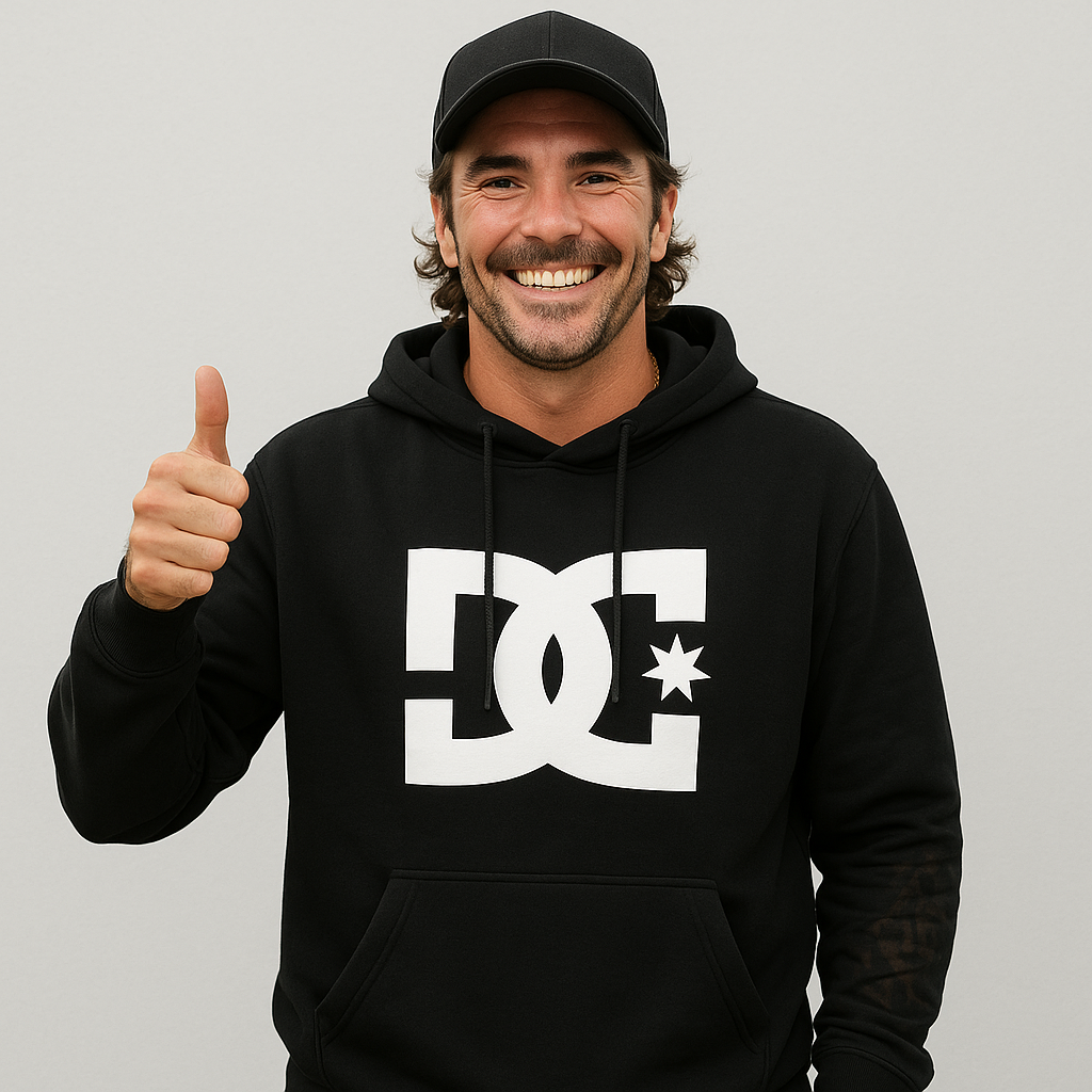 POLERA DC NEGRA / LOGO PECHO