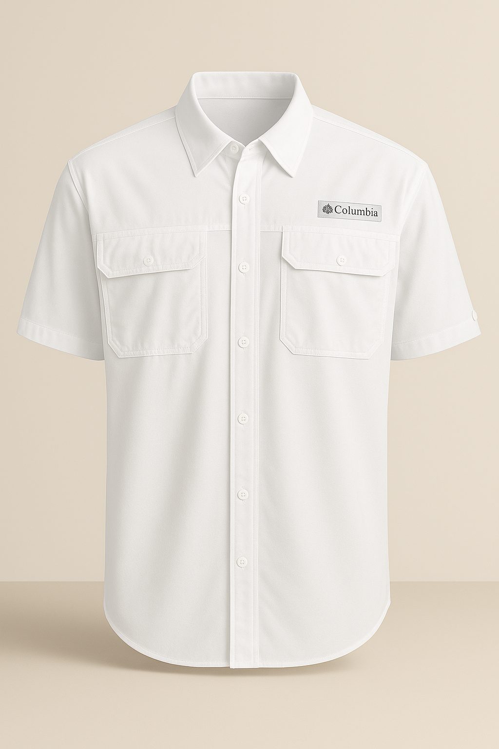 Camisa Columbia blanca / Respirador