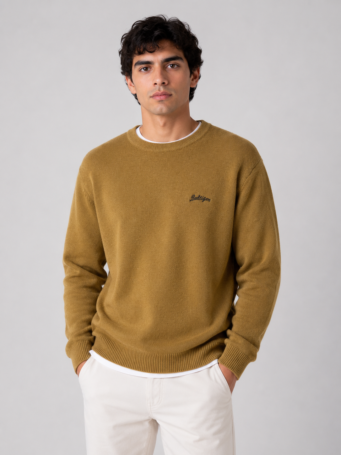 CHOMPA CUELLO REDONDO BULTIGER / CAMEL