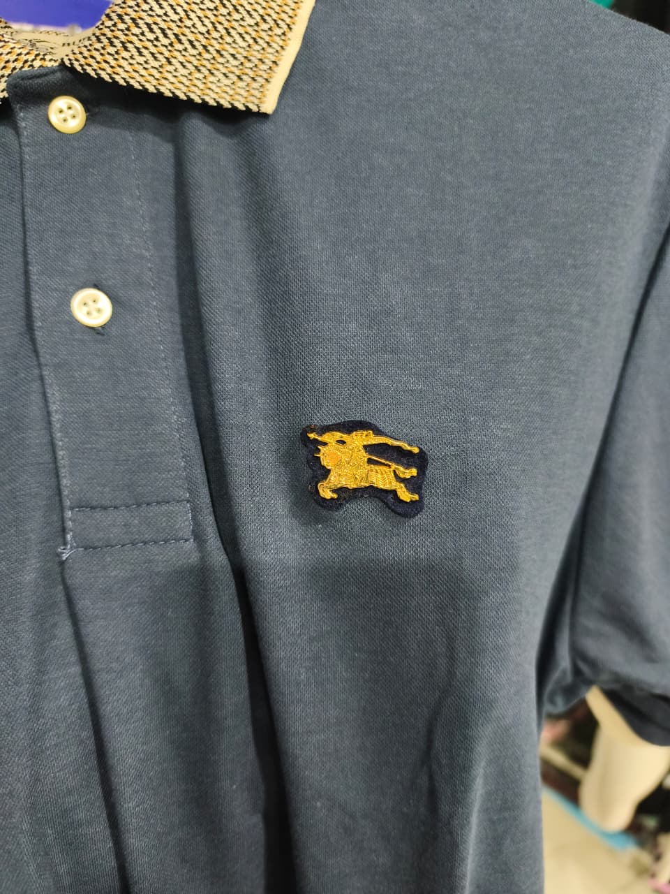 POLO CAMISERO BURBERRY / AZUL MARINO