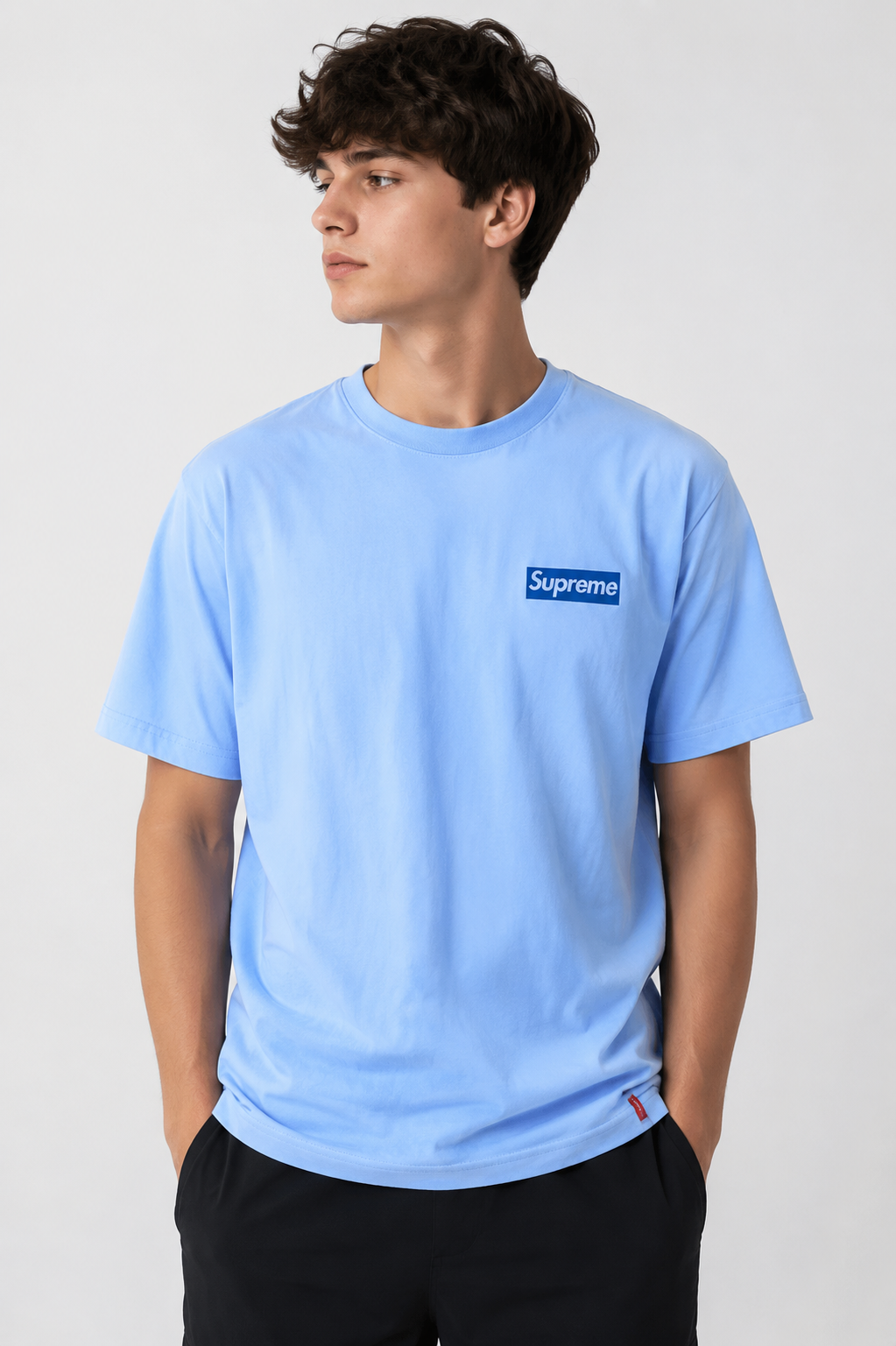 POLO SUPREME CELESTE / LOGOS ESPALDA