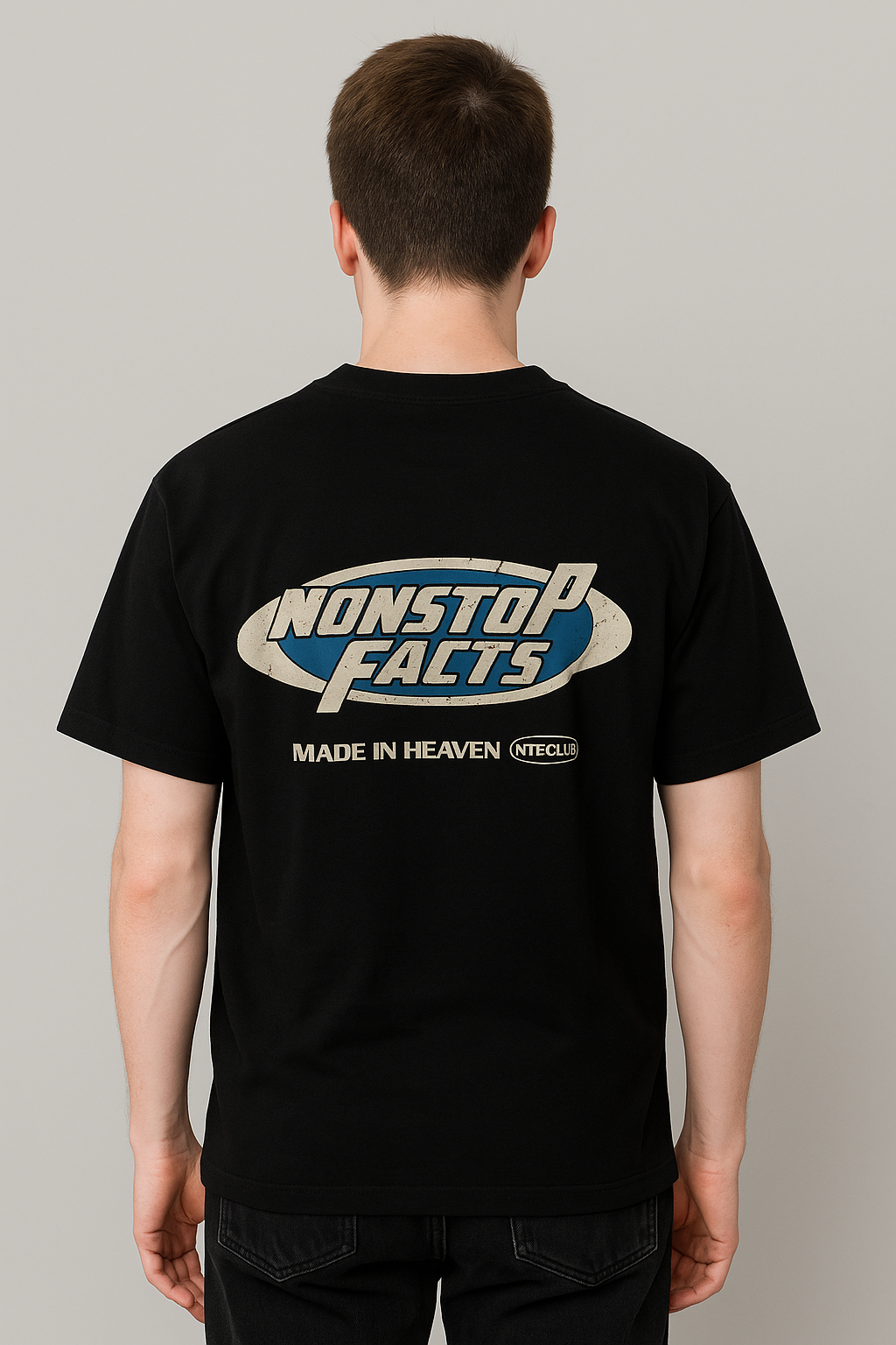 POLO BOXY FIT NTF / NEGRO / NOSTOP FACTS