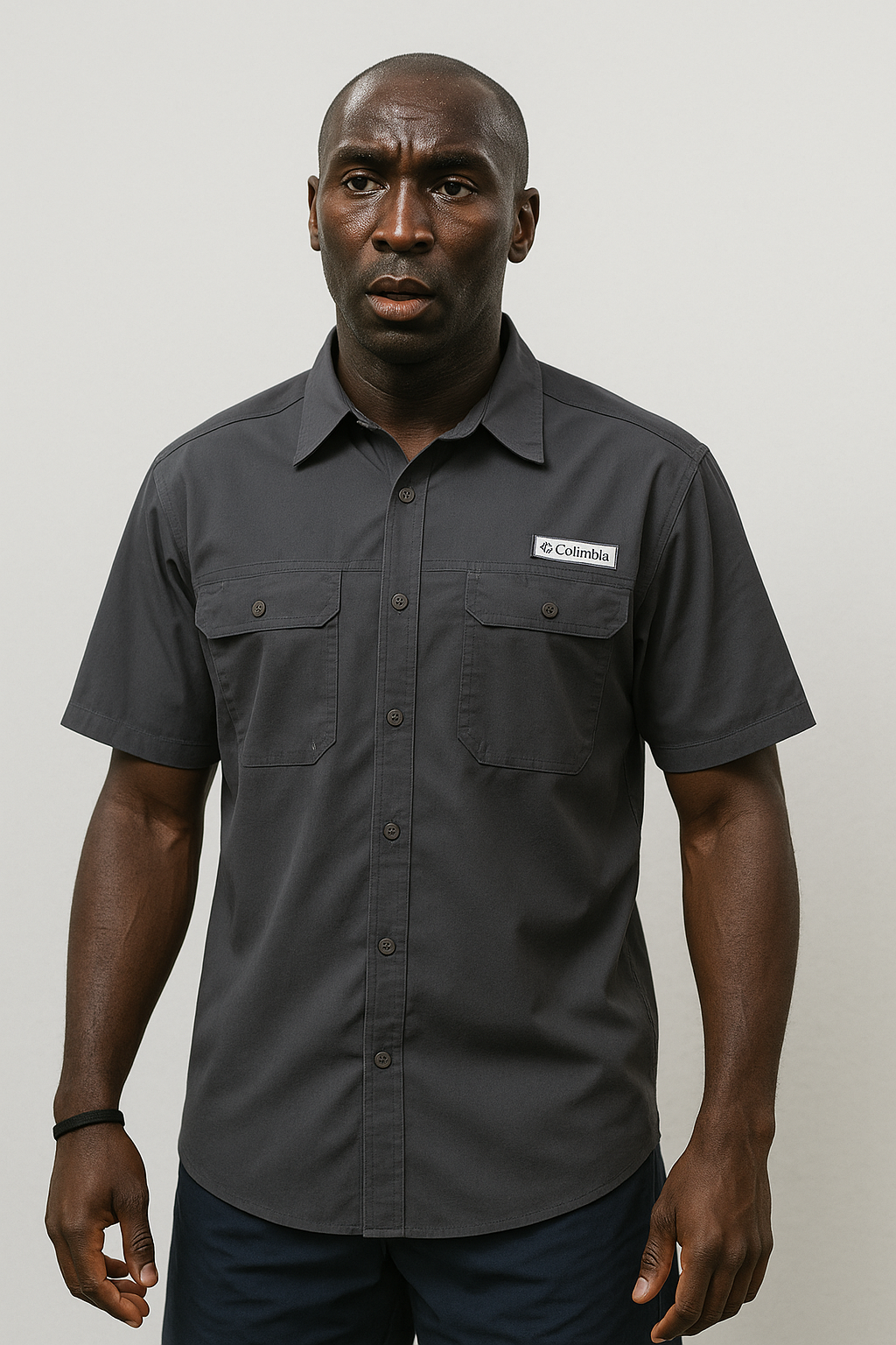 Camisa Columbia plomo oscuro / Respirador