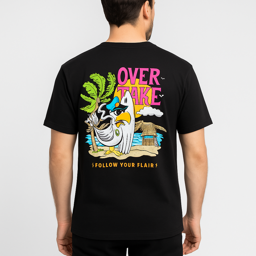 POLO CLASICO OVERTAKE / NEGRO / POLICE BIRDS