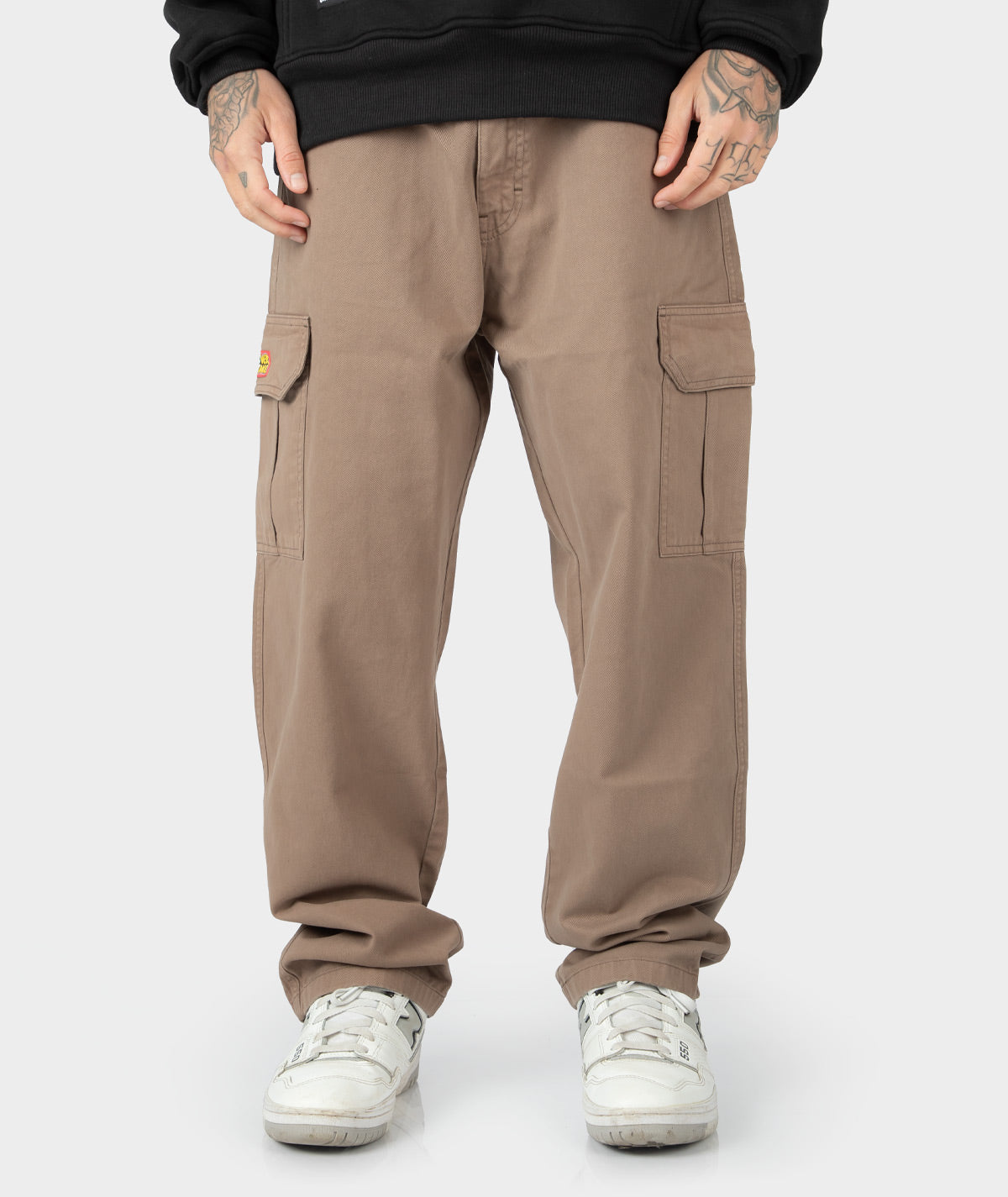 PANTALON CARGO DRILL OVERTAKE / MARRON / TOPO