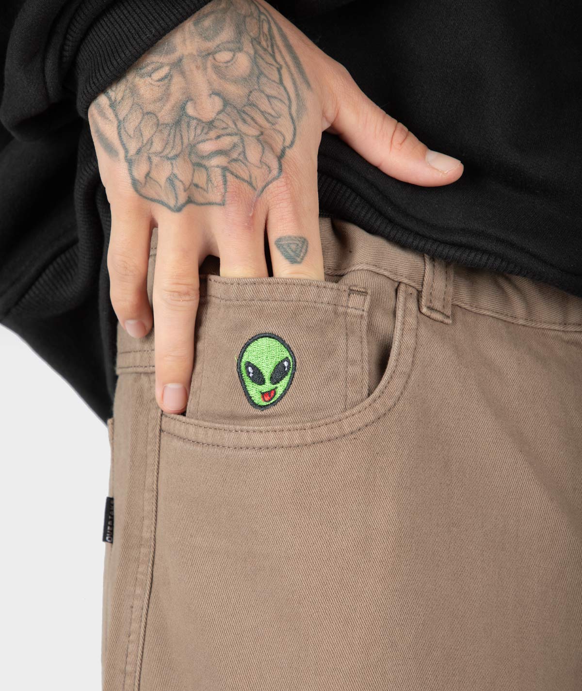 PANTALON CARGO DRILL OVERTAKE / MARRON / TOPO