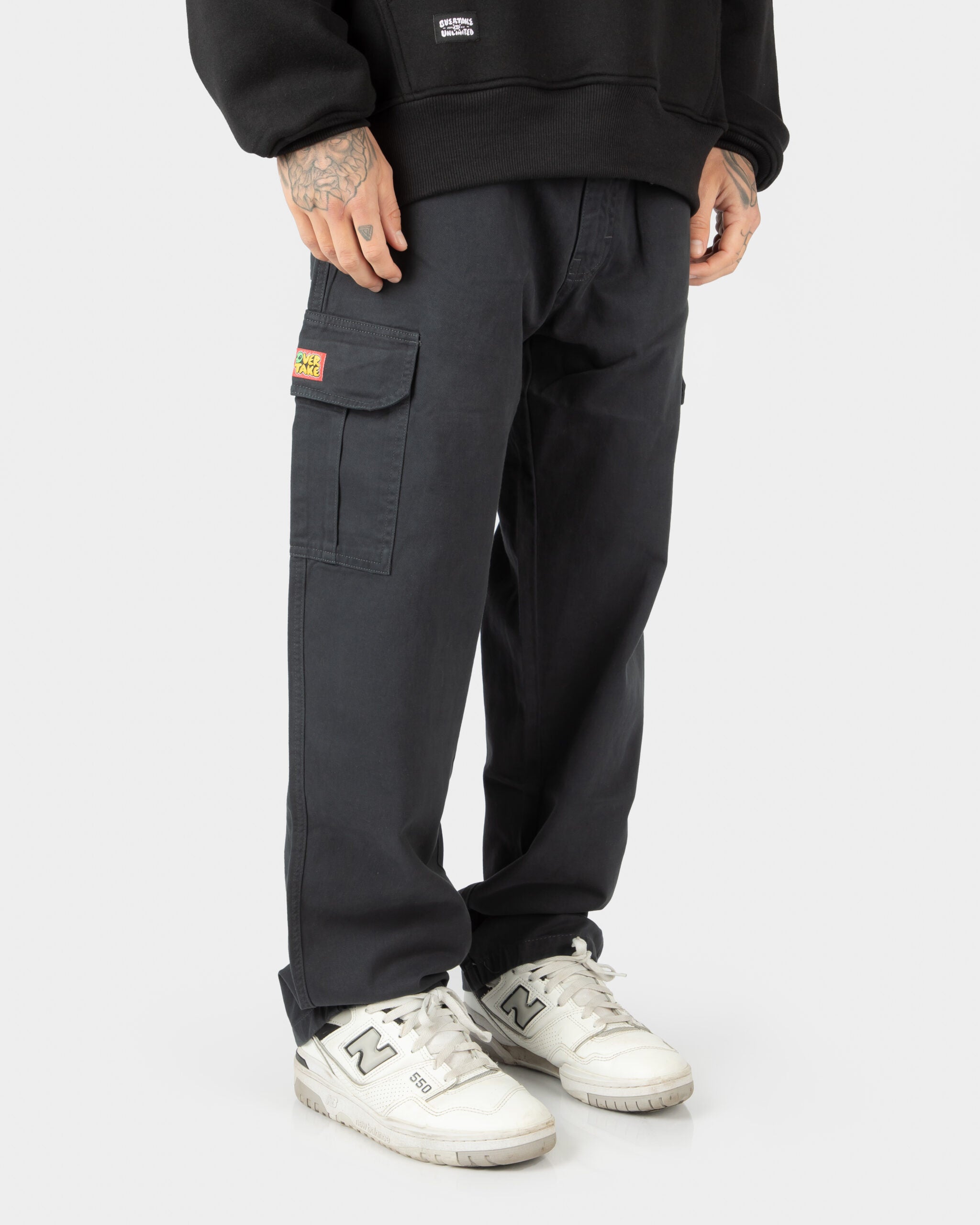 PANTALON CARGO DRILL OVERTAKE / AZUL MARINO / GREY