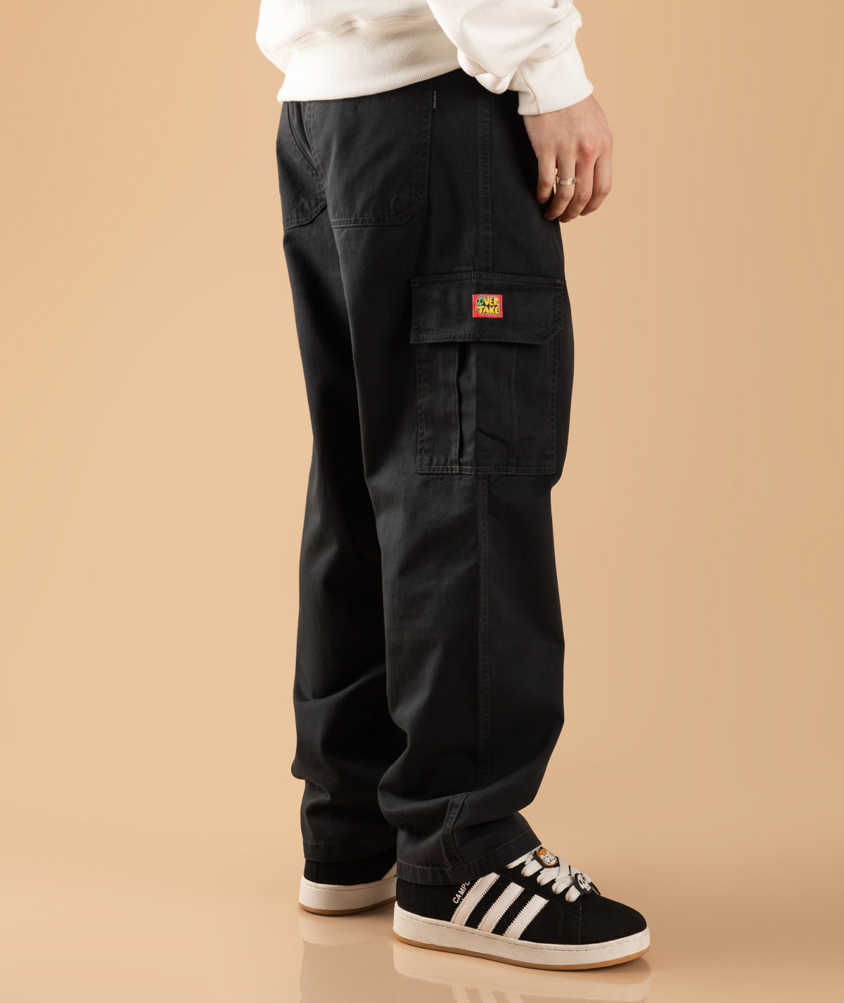 PANTALON CARGO DRILL OVERTAKE / AZUL MARINO / GREY