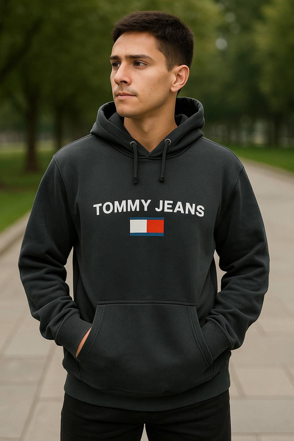 CHOMPA TOMMY JEANS GRIS