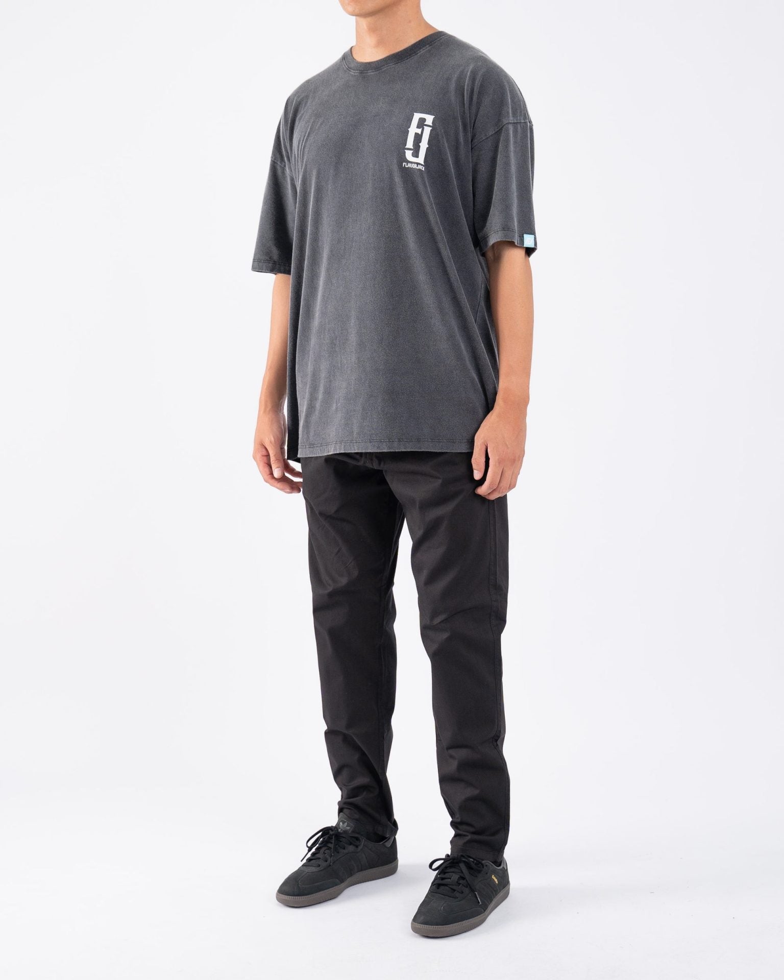 chino drill pants negro