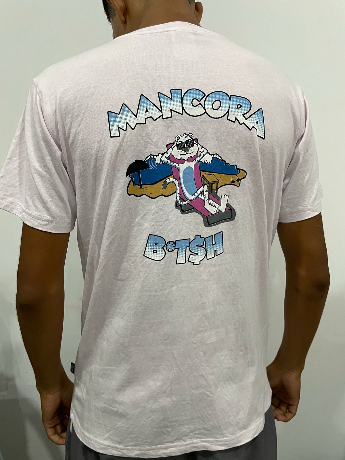 Polo Bultiger palo rosa / Logo pecho blanco-celeste