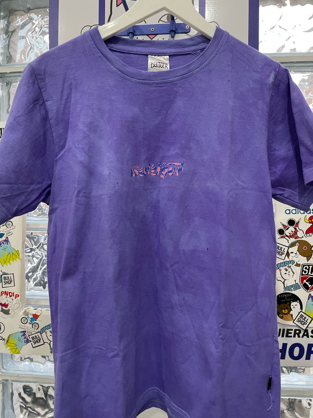 Polo Bultiger morado gaspeado / Logo pecho pequeño