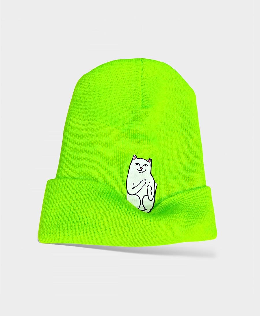 beanie verde fosforescente ripndip