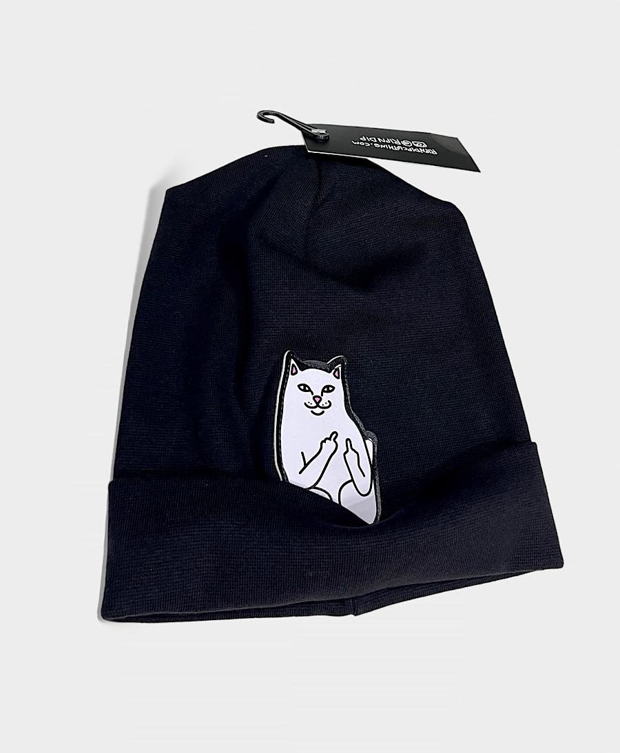 beanie negro ripndip - lord nermal ajustado
