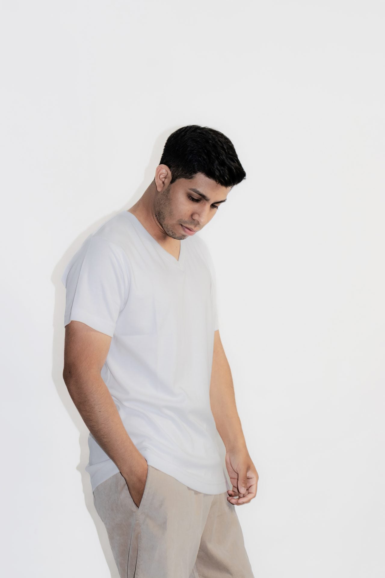 Polo clasico Nautica blanco/cuello v