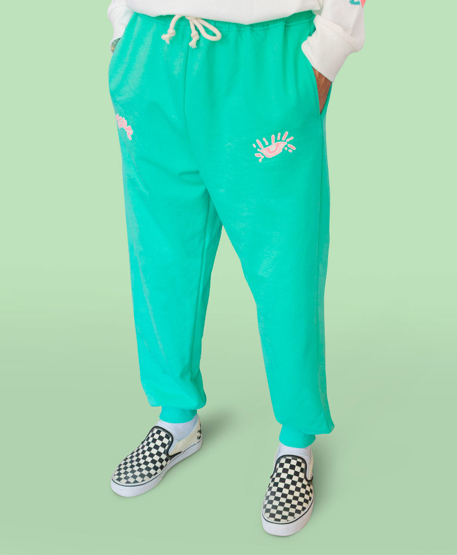 Jogger Menta logos Sky