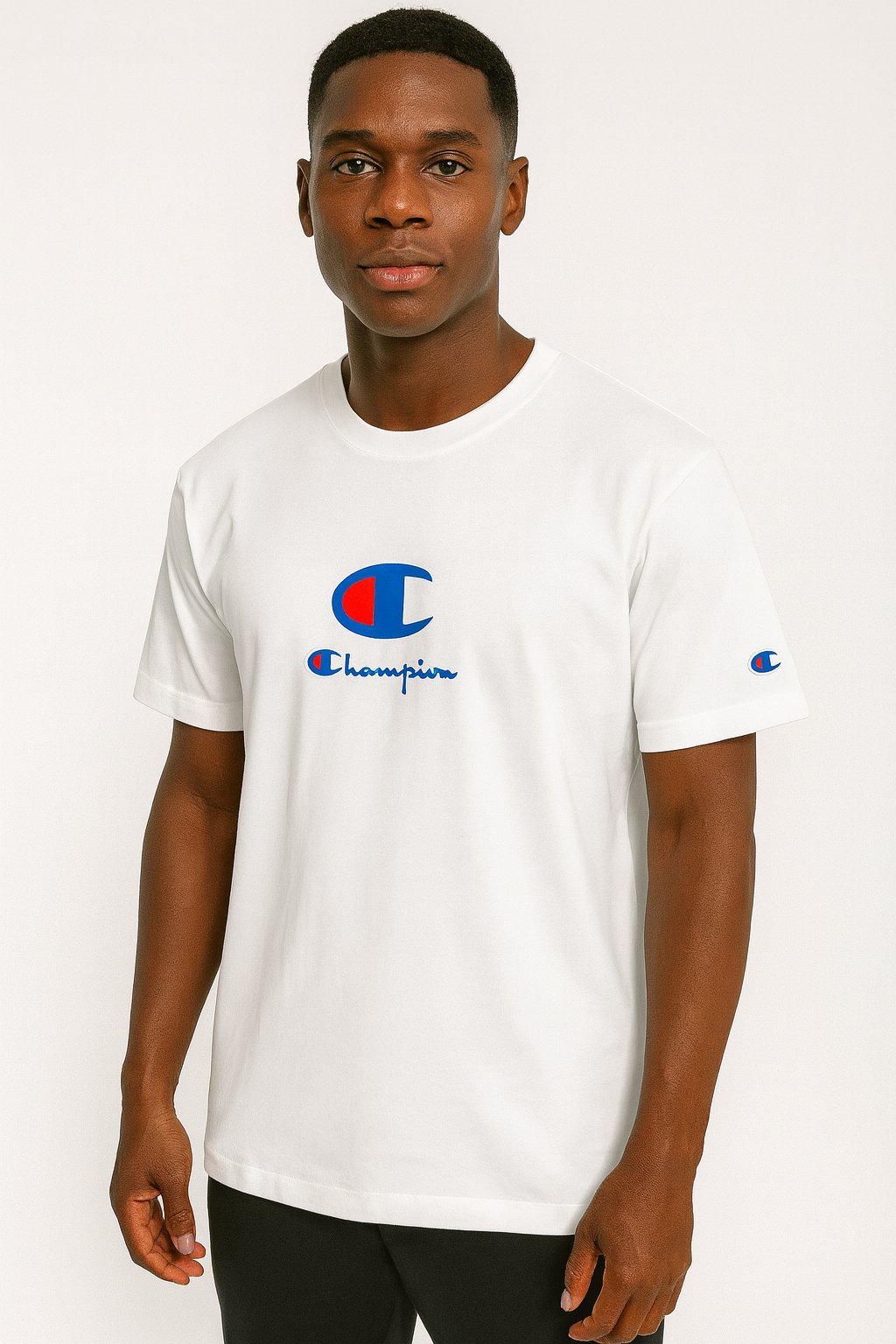 POLO CHAMPION BLANCO / LOGO ESPECIAL