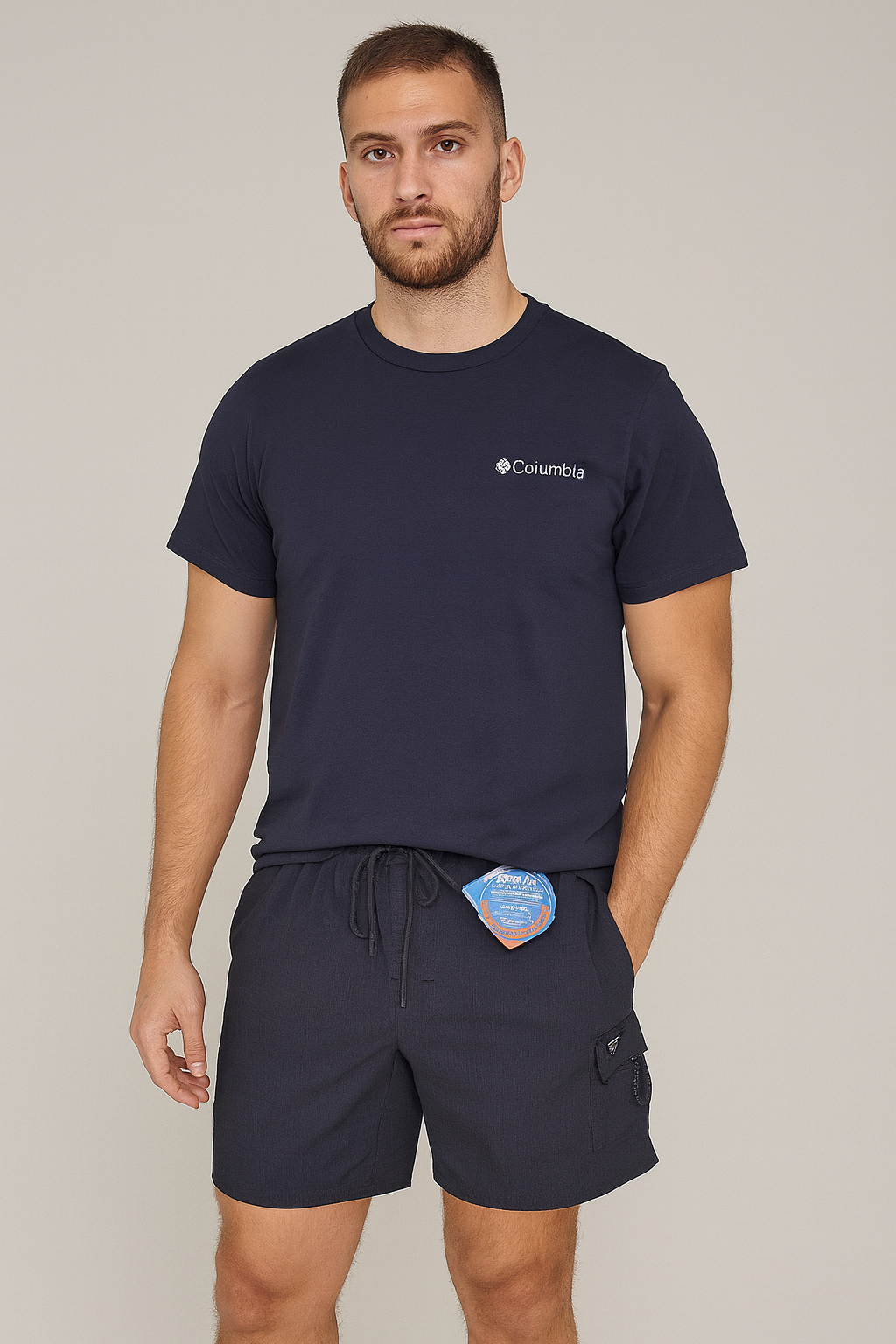 SHORT COLUMBIA AZUL MARINO