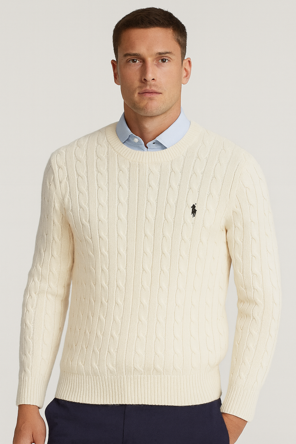 Suéter Tejido blanco Polo Ralph Lauren - Cuello Redondo