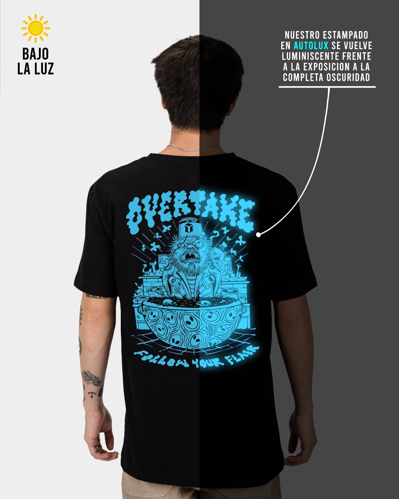 polo overtake acid light /negro / science (Alumbra en la oscuridad)