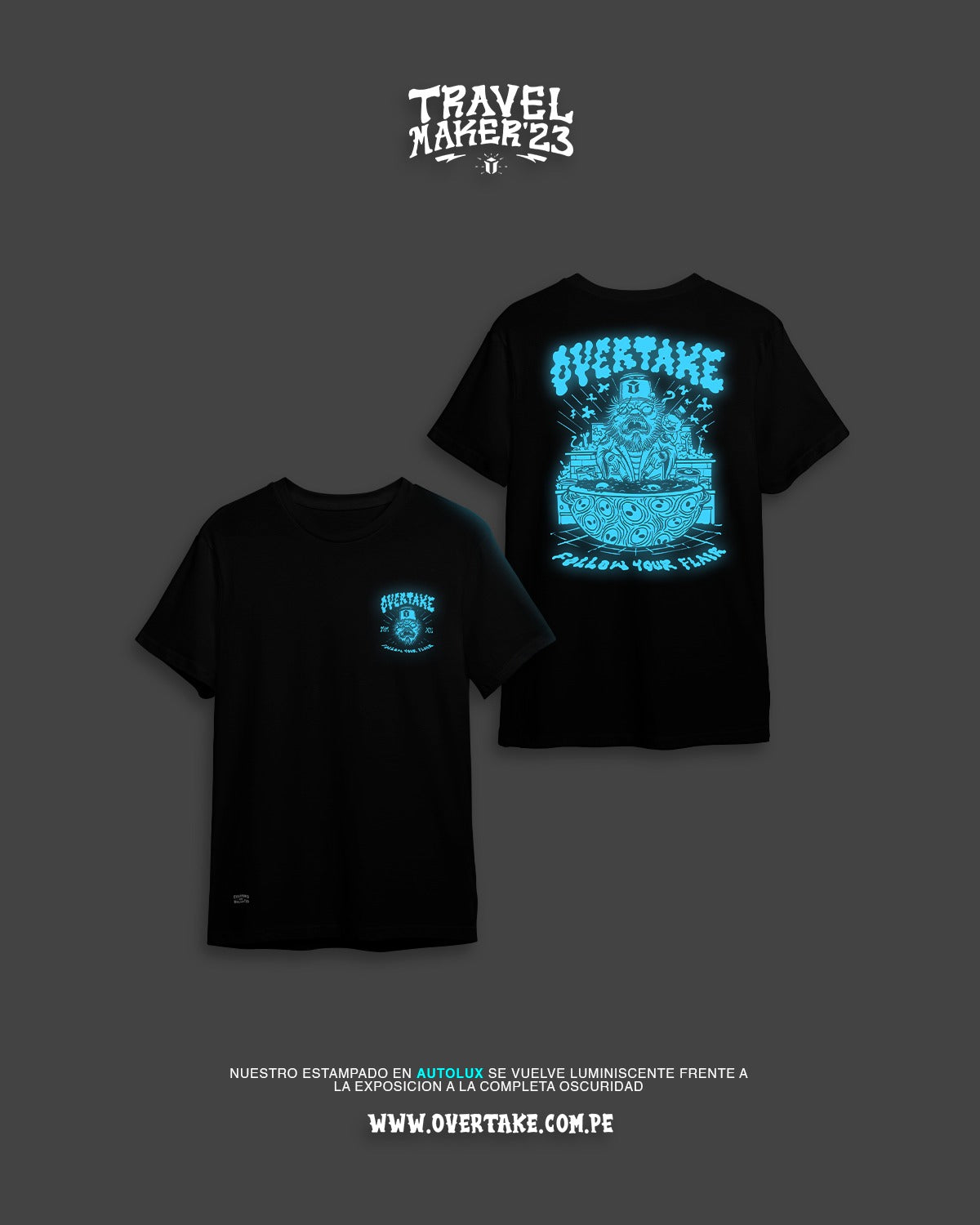 polo overtake acid light /negro / science (Alumbra en la oscuridad)