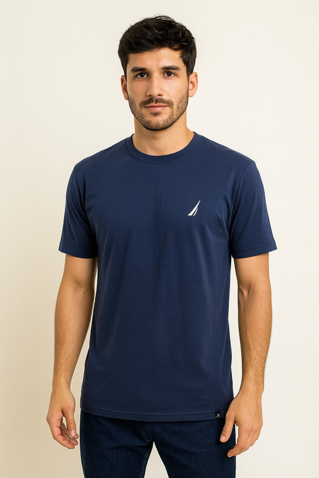 Polo Nautica azul marino / Logo blanco