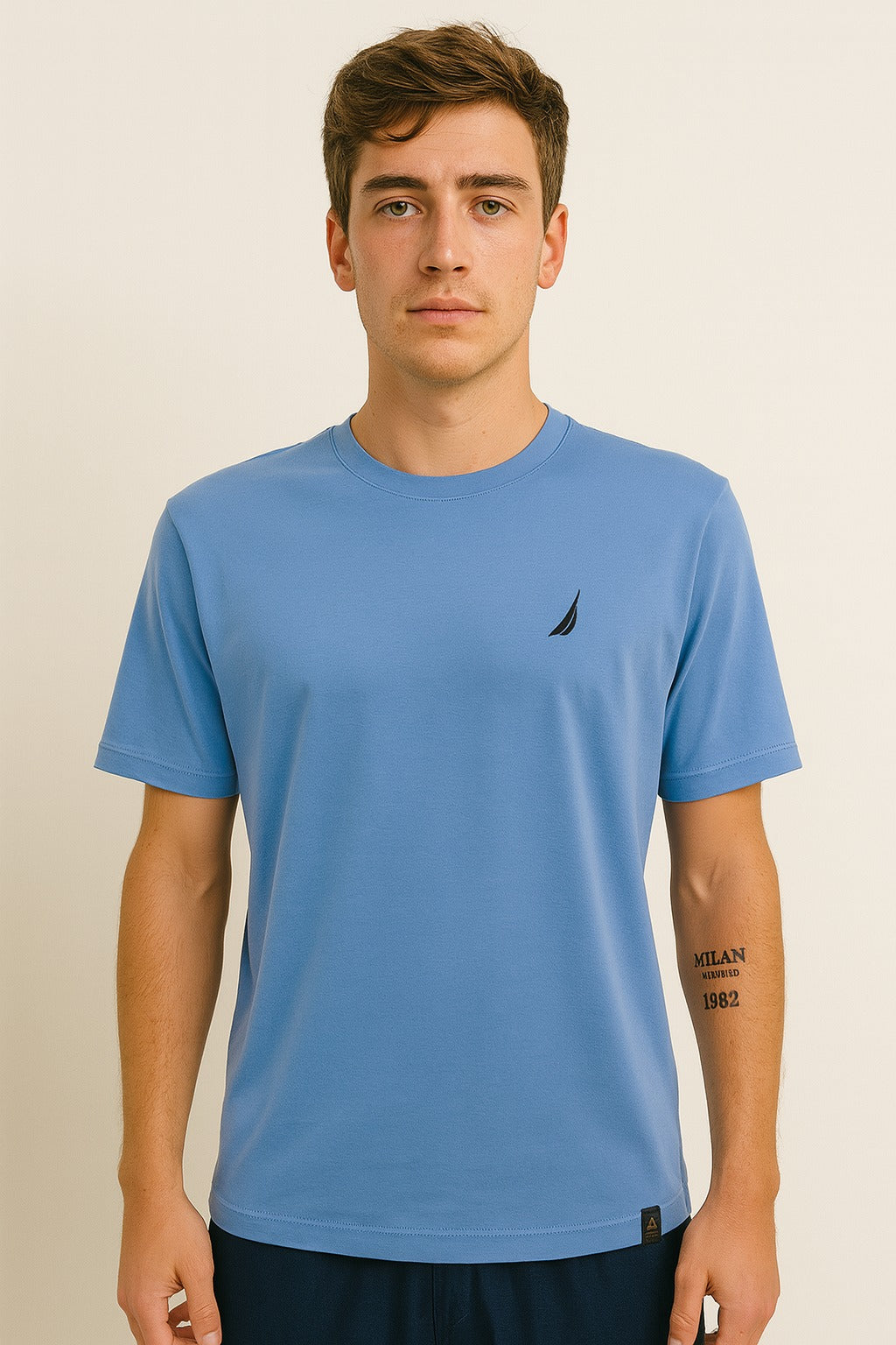 Polo Nautica Lila / Logo negro