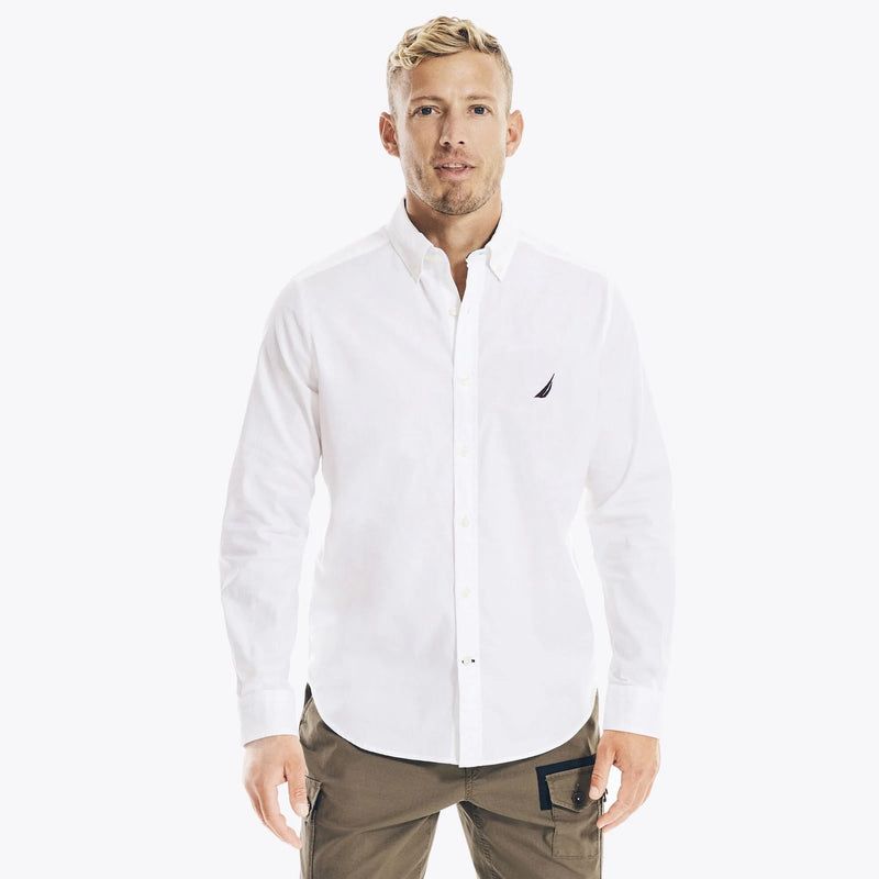 CAMISA MANGA LARGA NAUTICA / BLANCA